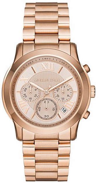 Women's Michael Kors Cooper Rose Gold Chronograph Watch 